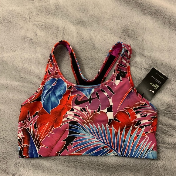 nike tropical sports bra
